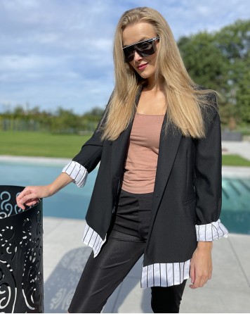 Sako dámské Pinko SPINONE GIACCA s košilovou vsadkou